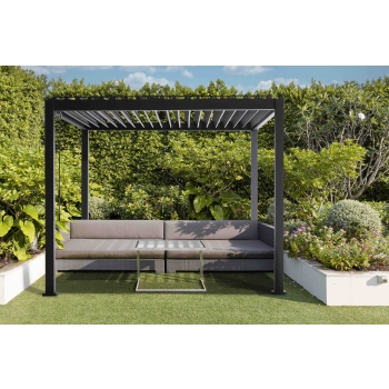 Kerti pergola MIRADOR 88 Basic 3 x 3,6m antracit